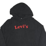 LEVI'S Womens Black Hoodie M Cotton Blend Casual Pullover Sweatshirt