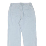 Womens Light Blue Regular Fit Straight Cotton Blend Jeans W30 L29 Casual Denim