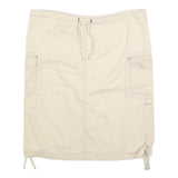 COLUMBIA Womens Beige Cargo Skirt Knee Length Cotton Blend Drawstring M Outdoor