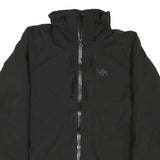 HELLY HANSEN Womens Black Outdoor Jacket L Polyester Blend Zip Plain Lightweight