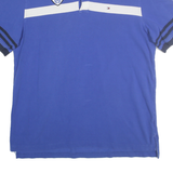 TOMMY HILFIGER Mens Blue & White Striped Classic Heritage XL Polo Shirt Cotton