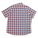 LEE Mens Red & Blue Checked Cotton Blend Shirt 2XL Button Down Casual Summer