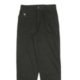 COUNTRY LIFE Womens Black Cotton Blend Regular Tapered Trousers W26 L28