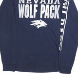 RUSSELL ATHLETIC Mens Navy Wolf Pack Graphic Long Sleeve Crew Neck T-Shirt S
