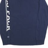 RUSSELL ATHLETIC Mens Navy Wolf Pack Graphic Long Sleeve Crew Neck T-Shirt S