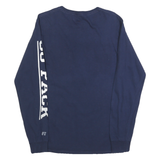 RUSSELL ATHLETIC Mens Navy Wolf Pack Graphic Long Sleeve Crew Neck T-Shirt S