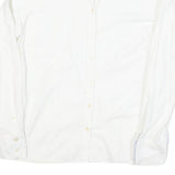 TOMMY HILFIGER Womens White Shirt M Classic Button Long Sleeve Casual Cotton