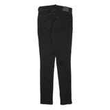 LEVI'S Womens Black Slim Skinny Denim Medium W24 L28 Cotton Blend Zip Jeans