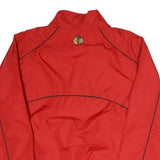 NHL Mens Red Jacket XL Polyester Plain Zip Up Lightweight Sportswear