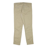 DICKIES Mens Cotton Blend Beige Slim Tapered Trousers W34 L30 Workwear Casual