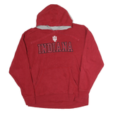 CHAMPION Mens Red Indiana Pullover Hoodie L Cotton Casual Sweatshirt