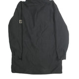 JACK WOLFSKIN Womens Black Jacket UK 16 Polyester Blend Plain Hooded Zip