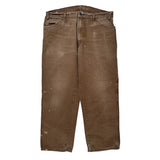 Dickies Carpenter Trousers - 36W 28L Brown Cotton
