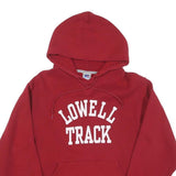 RUSSELL ATHLETIC Mens Red Lowell Track Pullover Hoodie S Cotton Casual