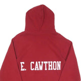 RUSSELL ATHLETIC Mens Red Lowell Track Pullover Hoodie S Cotton Casual