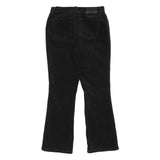 LAUREN RALPH LAUREN Womens Cotton Blend Black Regular Flared Trousers W27 L27