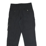 BDG Womens Cotton Blend Black Regular Fit Cargo Trousers W35 L34 Casual Utility