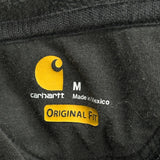 Original Fit Carhartt Spellout Hoodie - Medium Black Cotton