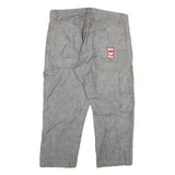 ROUGH Mens Regular Fit Blue Denim Jeans W36 L25 Workwear Zip Closure