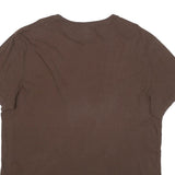 LEVI'S Mens Brown Cotton Blend Logo T-Shirt 2XL Short Sleeve Crew Neck Casual