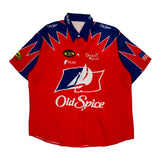 Dennit Racing Nascar Short Sleeve Shirt - XL Blue Polyester