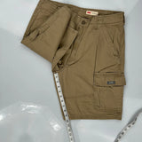 Wrangler Cargo Shorts - 34W 10L Khaki Cotton