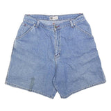 FADED GLORY Womens Shorts Blue Denim Casual M W32 Cotton Blend Relaxed Fit