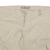 DICKIES Womens Beige Cargo Cotton Blend Shorts XL W38 Practical Pockets