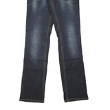 IXS Womens Blue Denim Regular Fit Straight Leg Cotton Blend Medium Wash W28 L34