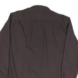 TOMMY HILFIGER Mens Black Button Down Shirt L Classic Fit Cotton Blend