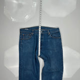 501 Levis Jeans - 36W 31L Blue Cotton