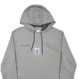 HUMMEL Mens Grey Hoodie M FC Orion Crest Pullover Sportswear