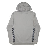 HUMMEL Mens Grey Hoodie M FC Orion Crest Pullover Sportswear