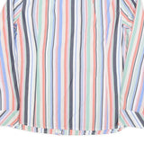 TOMMY HILFIGER Womens Multicolour Stripe Shirt XL Casual Button-Up Cotton