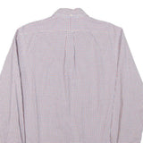 RALPH LAUREN Mens White & Red Check Shirt M Classic Button Down Cotton Blend