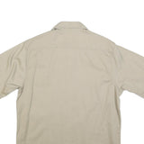 CARHARTT Mens Beige Cotton Short Sleeve Work Shirt L Utility Pockets