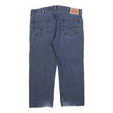 LEVI'S 505 Mens Jeans Blue Regular Straight Denim Medium W38 L25 Classic Zip
