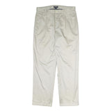 NAUTICA Mens Cotton White Regular Straight Trousers W33 L30 Classic Fit Casual