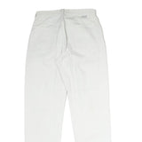 CALVIN KLEIN Mens Jeans White Regular Straight Denim Raw W28 L31 Zip Cotton