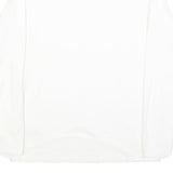 DIESEL Mens White Long Sleeve Plain Polo Shirt M Cotton Blend Casual