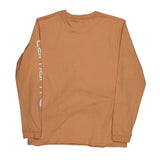 Carhartt Long Sleeve T-Shirt - Medium Orange Cotton
