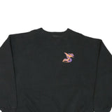 LEE Mens Black XL Crew Neck Sweatshirt Team Snake Ski Graphic Pullover Casual