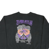 LEE Mens Black XL Crew Neck Sweatshirt Team Snake Ski Graphic Pullover Casual