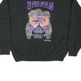 LEE Mens Black XL Crew Neck Sweatshirt Team Snake Ski Graphic Pullover Casual