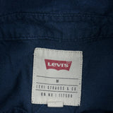 Levis Short Sleeve Shirt - Medium Blue Cotton