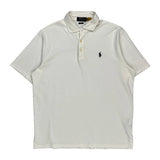 Polo By Ralph Lauren Polo Shirt - Medium White Cotton