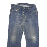 LEVI'S 501 Mens Jeans Blue Regular Straight Denim Medium W34 L27 Classic Button
