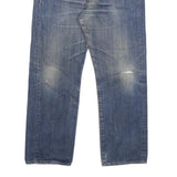LEVI'S 501 Mens Jeans Blue Regular Straight Denim Medium W34 L27 Classic Button