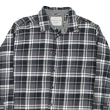 WEATHERPROOF Mens Black & Grey Check Shirt M Long Sleeve Cotton Blend Casual