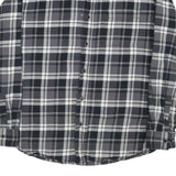 WEATHERPROOF Mens Black & Grey Check Shirt M Long Sleeve Cotton Blend Casual